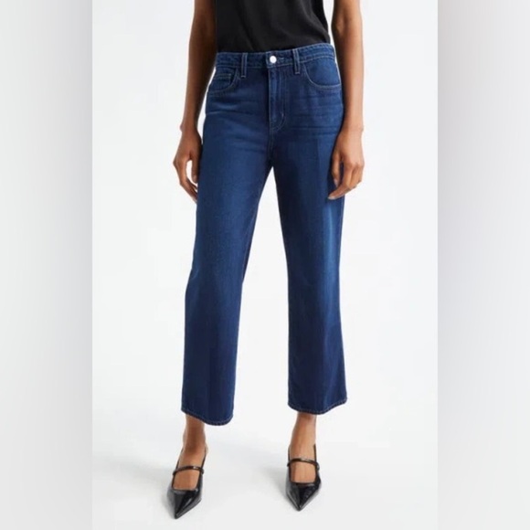 L'AGENCE Denim - L’Agance June Ultra High Rise Cropped Stovepipe Jeans in Harlan size 27